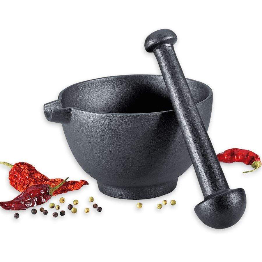 Fox Run 7 Black Granite Mortar and Pestle Set